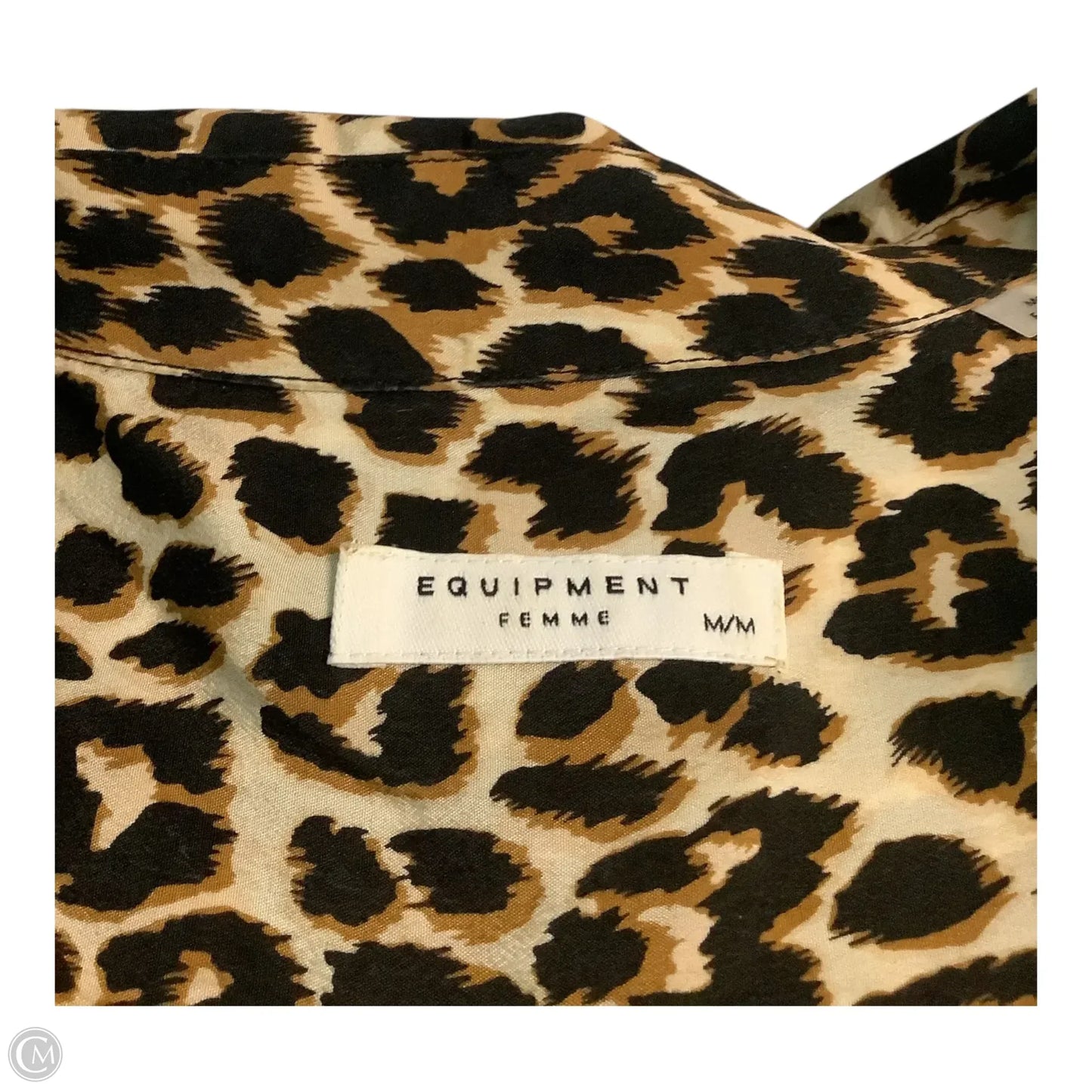 Top Sleeveless Basic By Equipment In Animal Print, Size: M