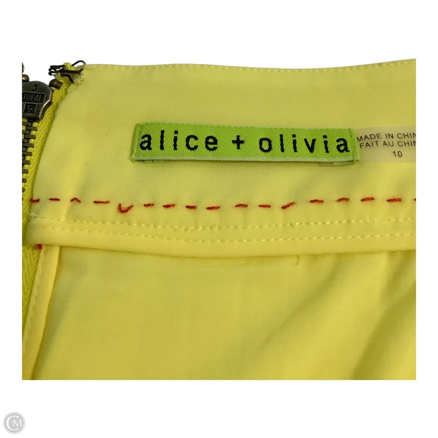Skirt Designer By Alice + Olivia In Yellow, Size: 10