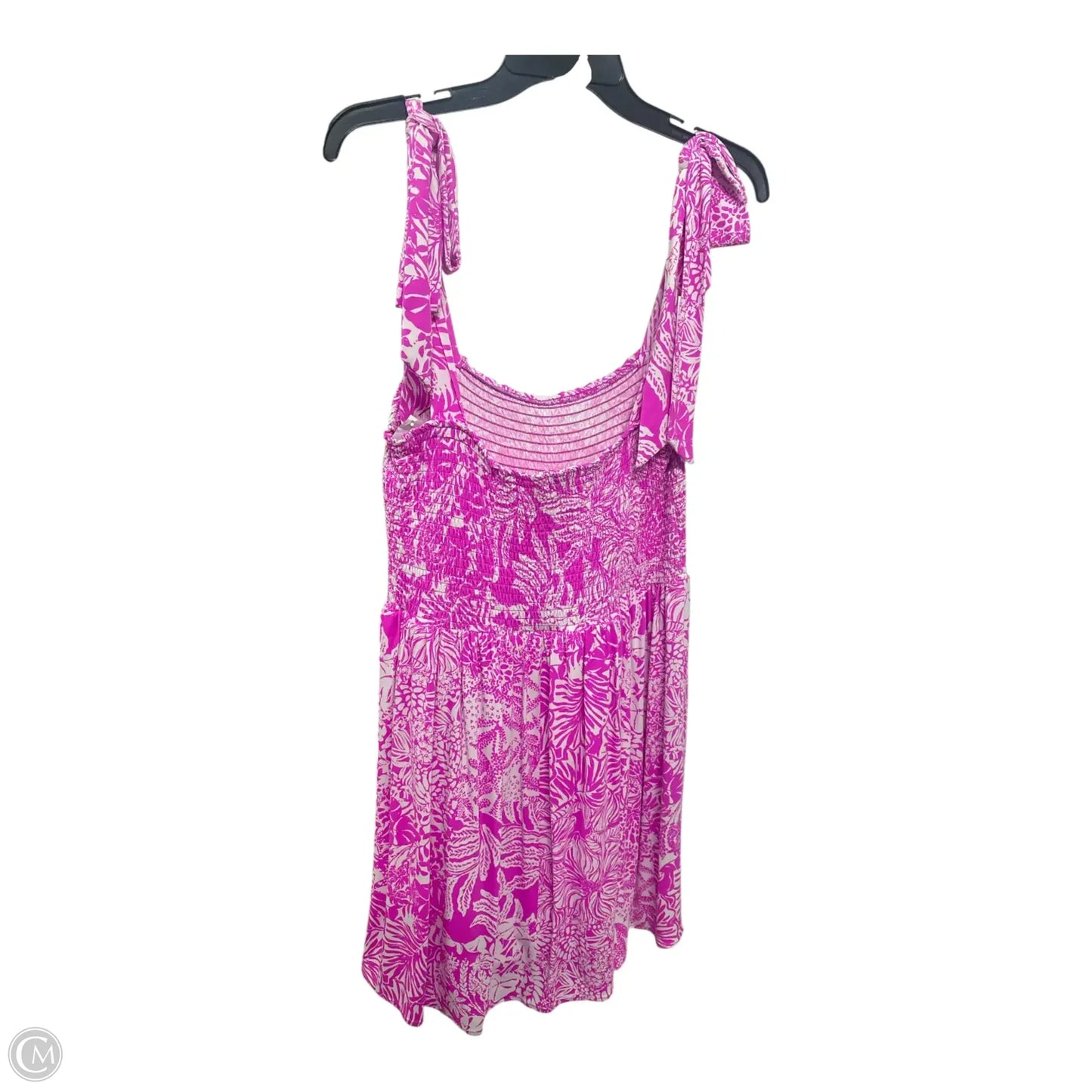 Dress Designer By Lilly Pulitzer In Pink & White, Size: Xl