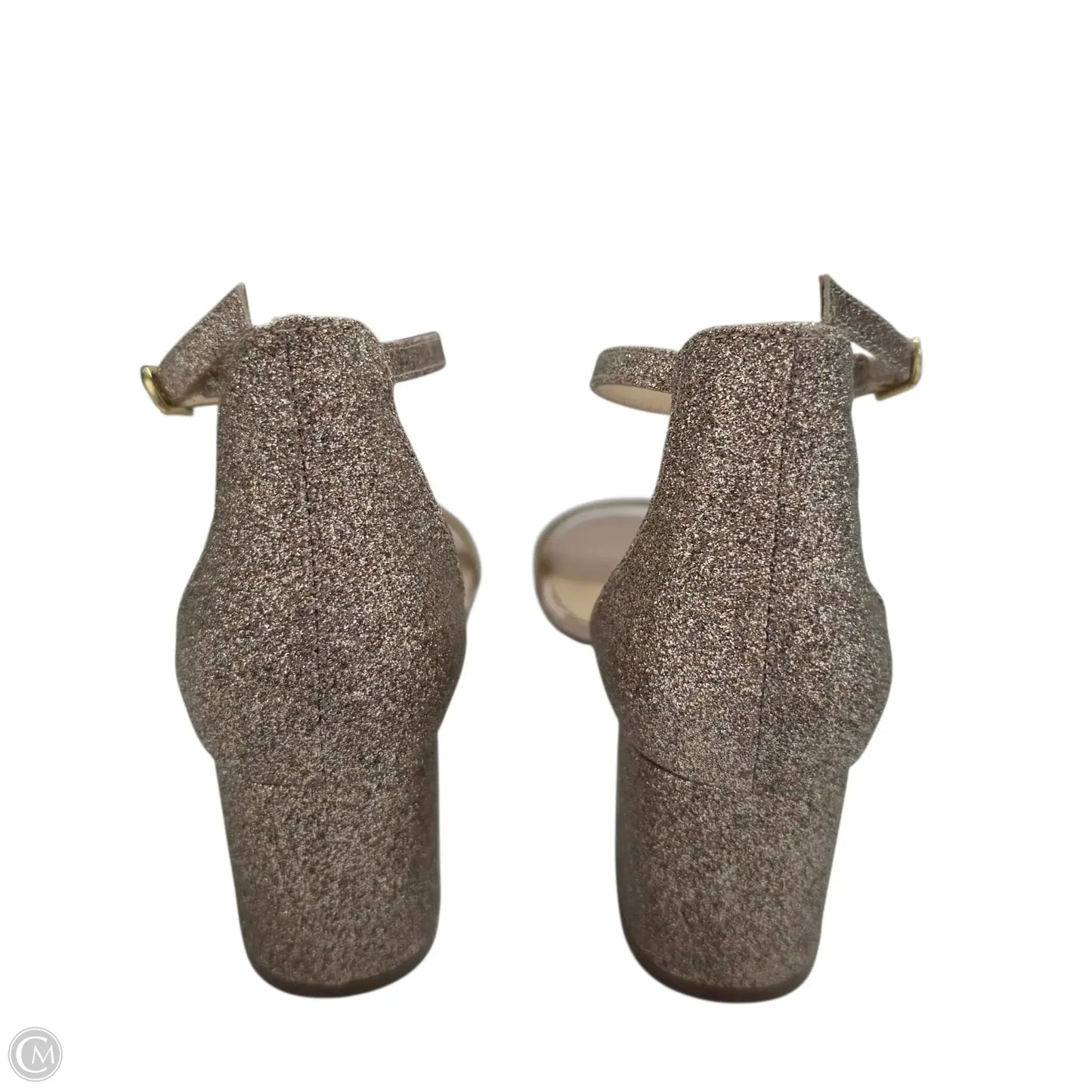 Shoes Heels Block By Betsey Johnson In Gold, Size: 9