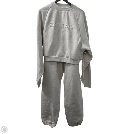 Pants Set 2pc By Essentials In Grey, Size: M