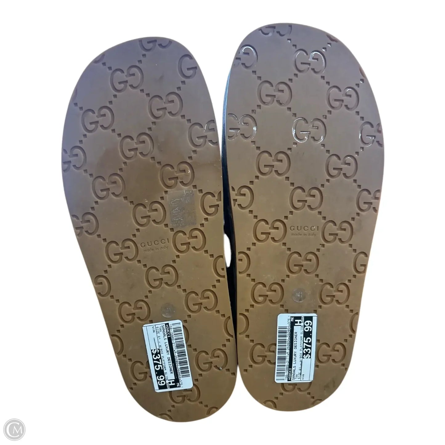 Sandals Luxury Designer By Gucci In Tan