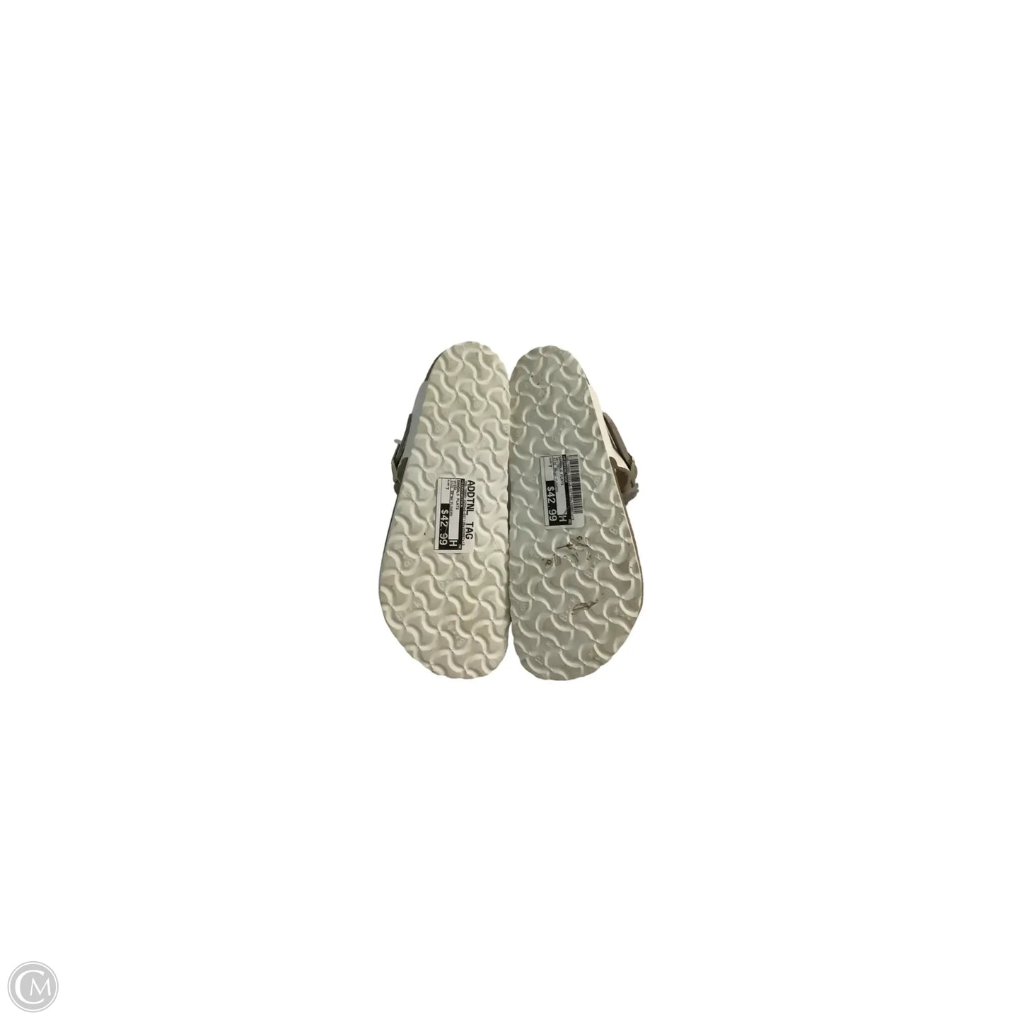 Sandals Flats By Birkenstock In White, Size: 7