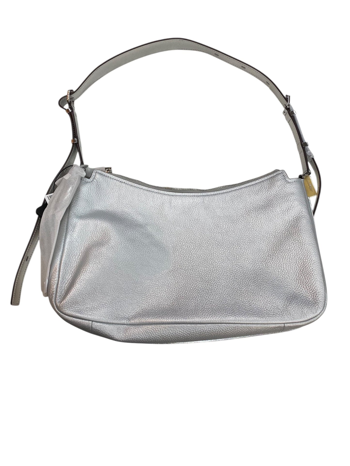 Handbag Designer By Michael Kors In Silver, Size:Large
