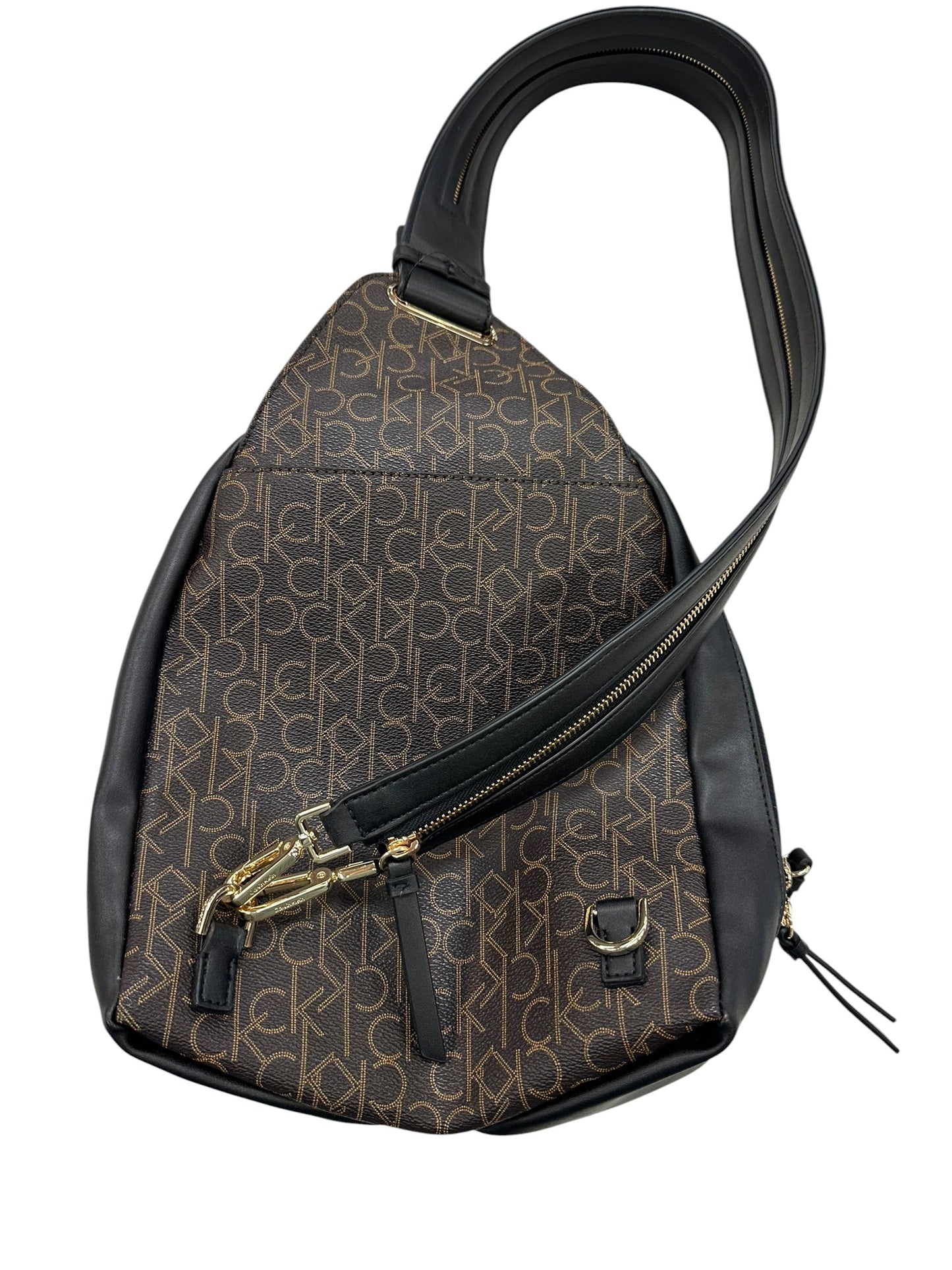 Backpack By Calvin Klein In Black & Brown, Size:Small