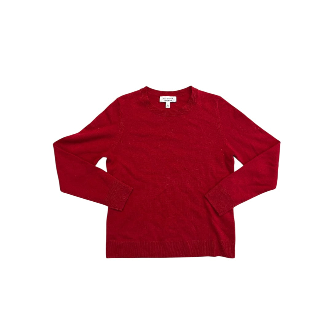 Sweater Cashmere By Nordstrom In Red, Size:S