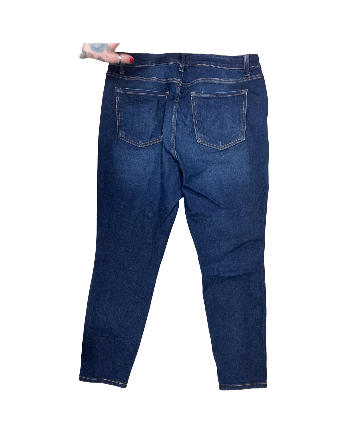 Jeans Skinny By Time And Tru In Blue Denim, Size:16