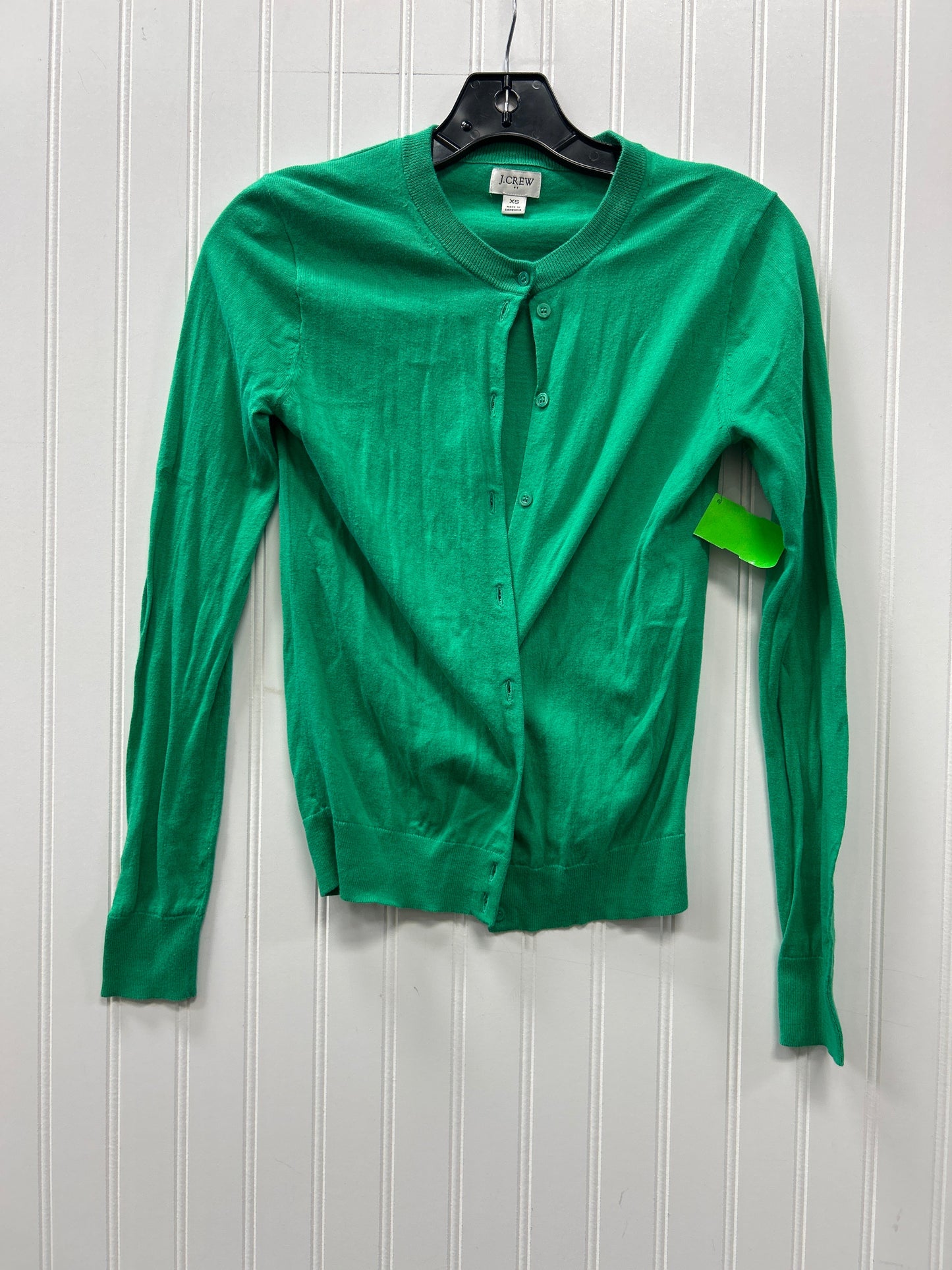 Cardigan By J. Crew In Green, Size:Xs