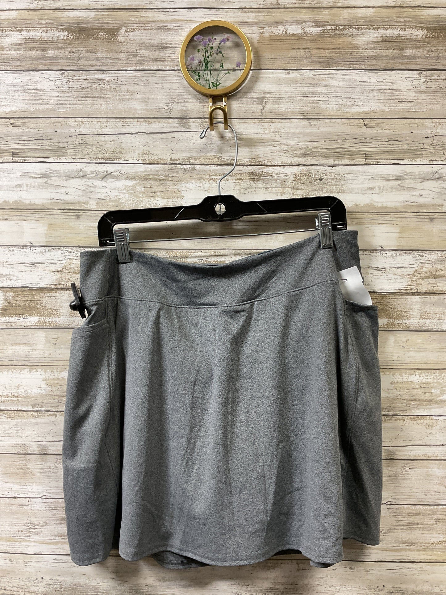 Athletic Skort By Tek Gear In Grey, Size:Xxl