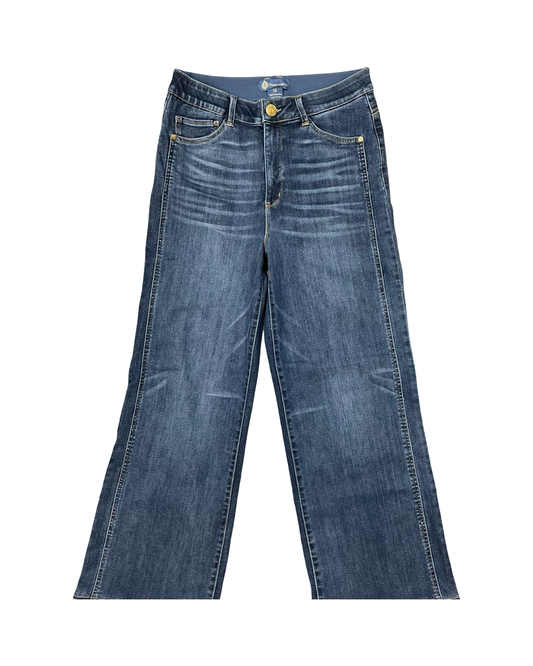 Jeans Wide Leg By Democracy In Blue Denim, Size:12