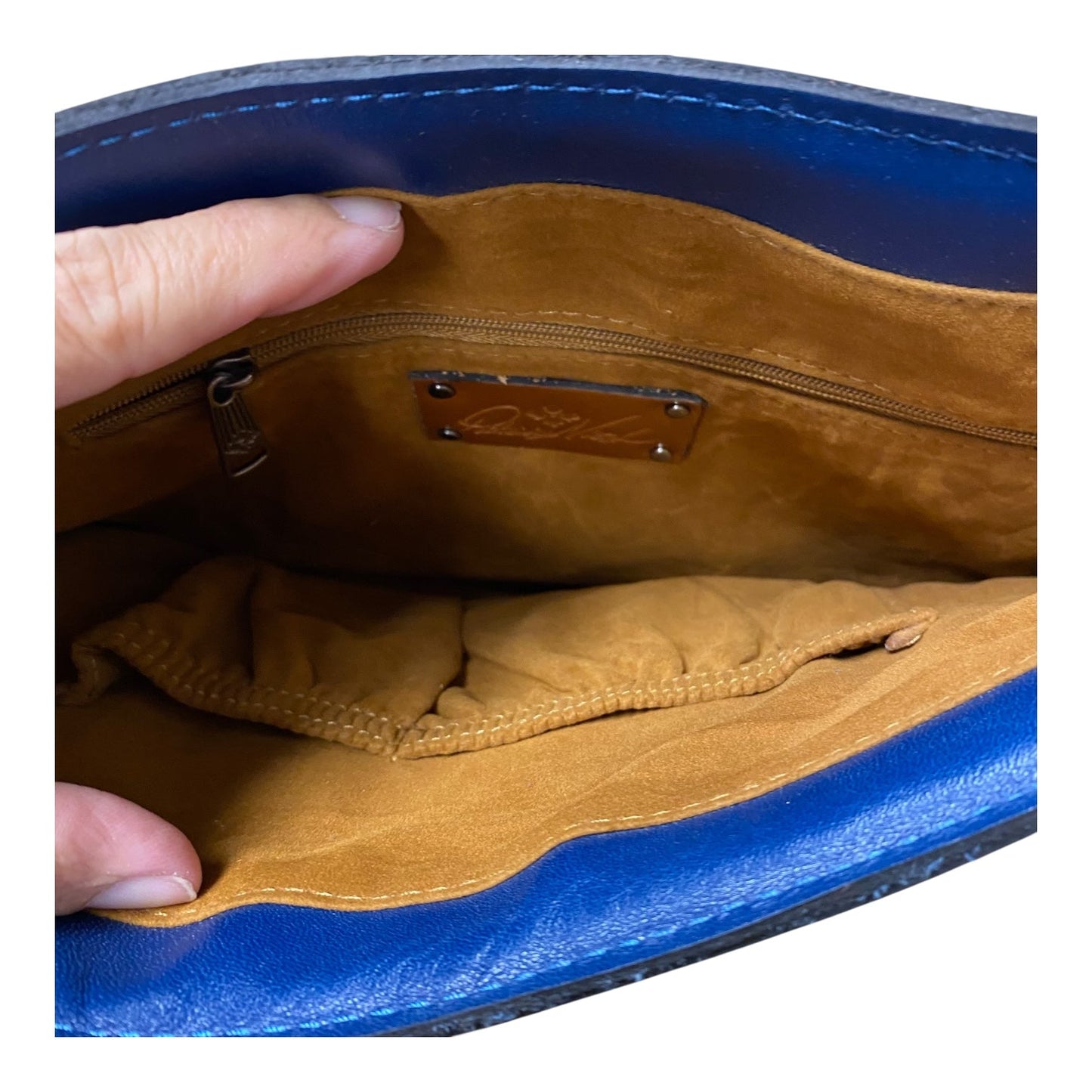 Crossbody Designer By Patricia Nash In Blue, Size:Medium