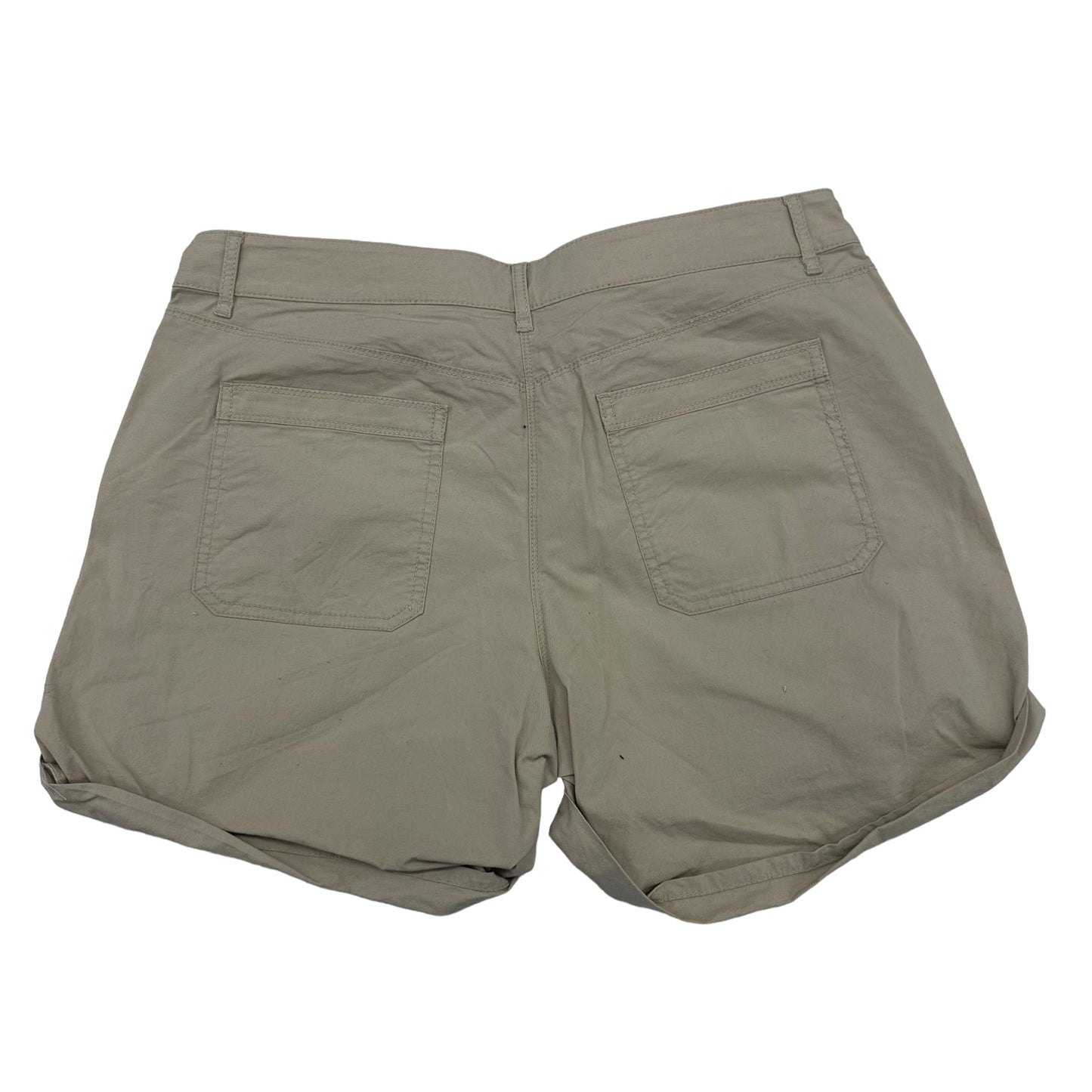 TAN WHITE HOUSE BLACK MARKET SHORTS, Size 10