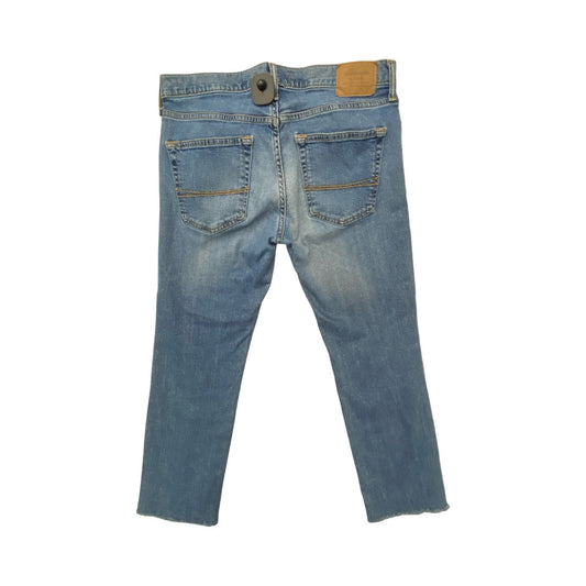 Jeans Straight By Abercrombie And Fitch In Blue, Size:14