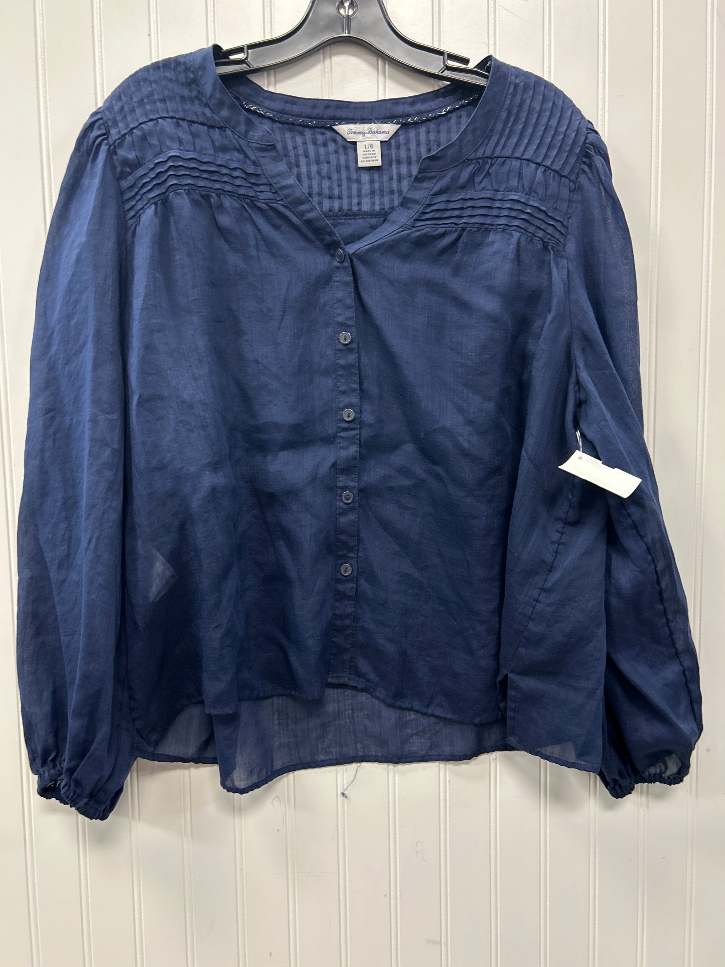 Top Ls By Tommy Bahama In Navy, Size:L