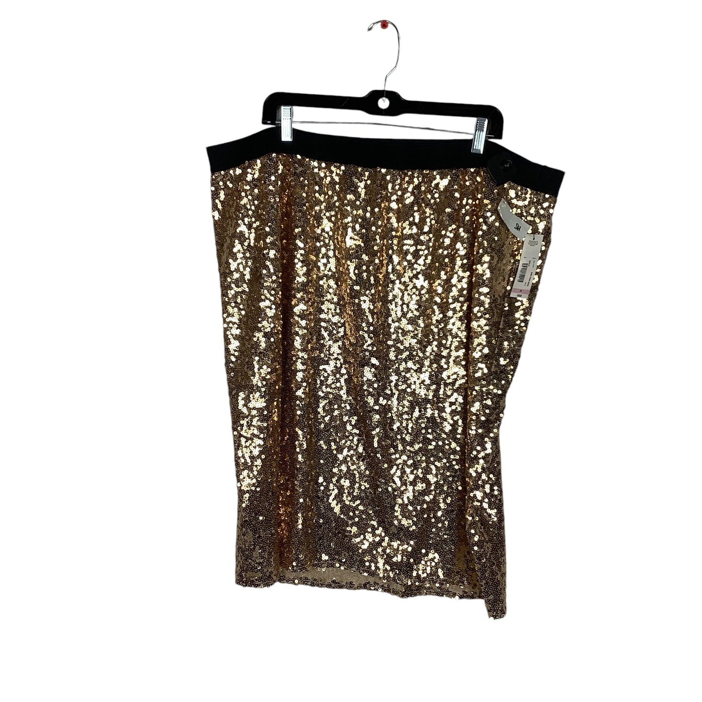 Skirt Midi By Worthington In Gold, Size: 2x