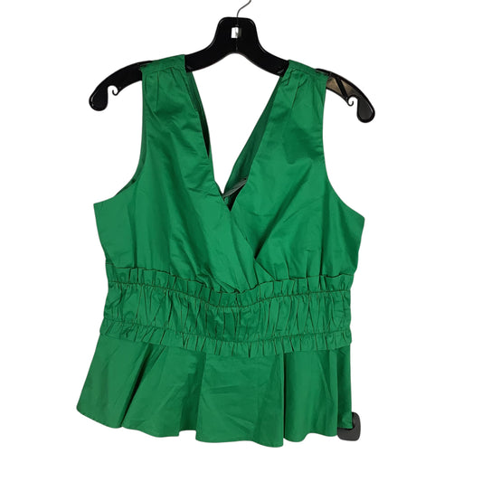 Top Sleeveless By Express In Green, Size: M