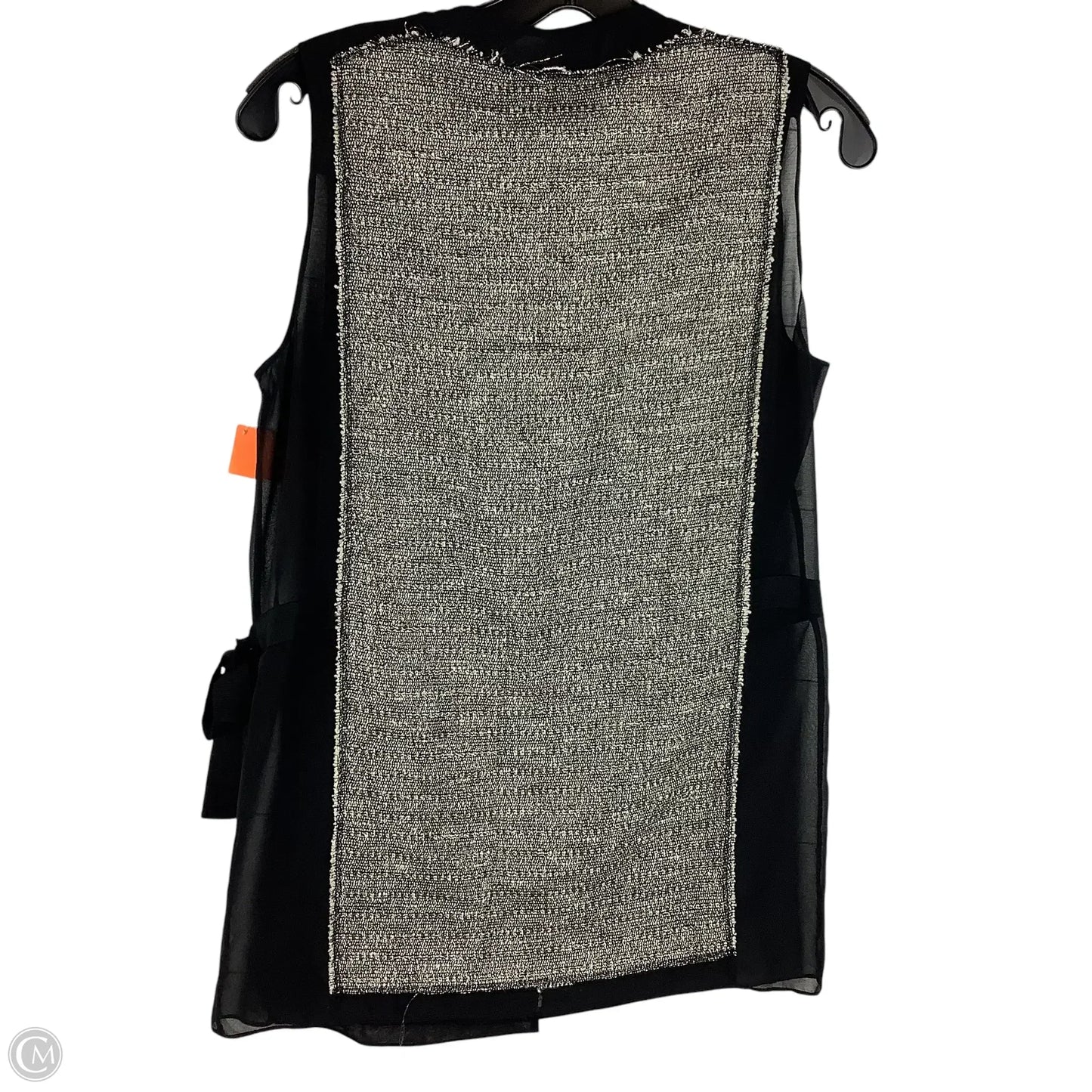 Top Sleeveless By J Brand In Black & Gold, Size: 4/S
