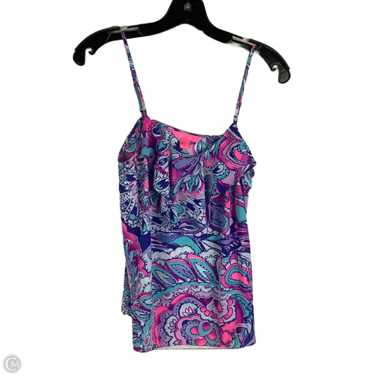 Top Sleeveless Designer By Lilly Pulitzer In Pink & Purple, Size: Xs