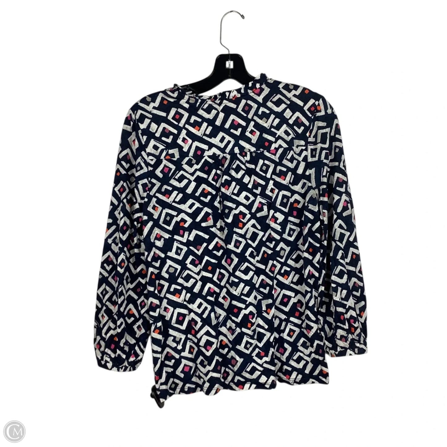 Top Long Sleeve By Nic + Zoe In Navy, Size: S