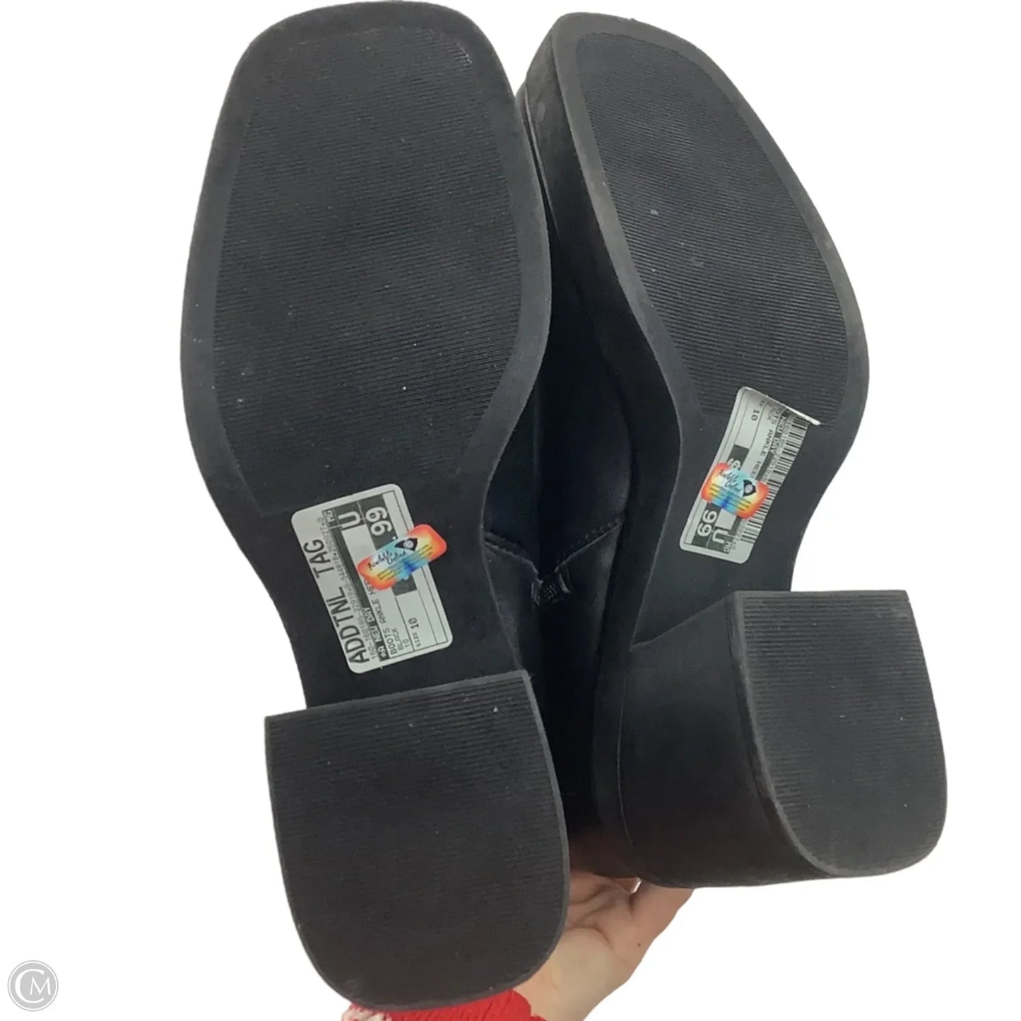 Boots Ankle Heels By A New Day In Black, Size: 10