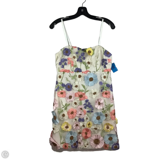 Dress Party Short By Jessica Simpson In Floral Print, Size: M