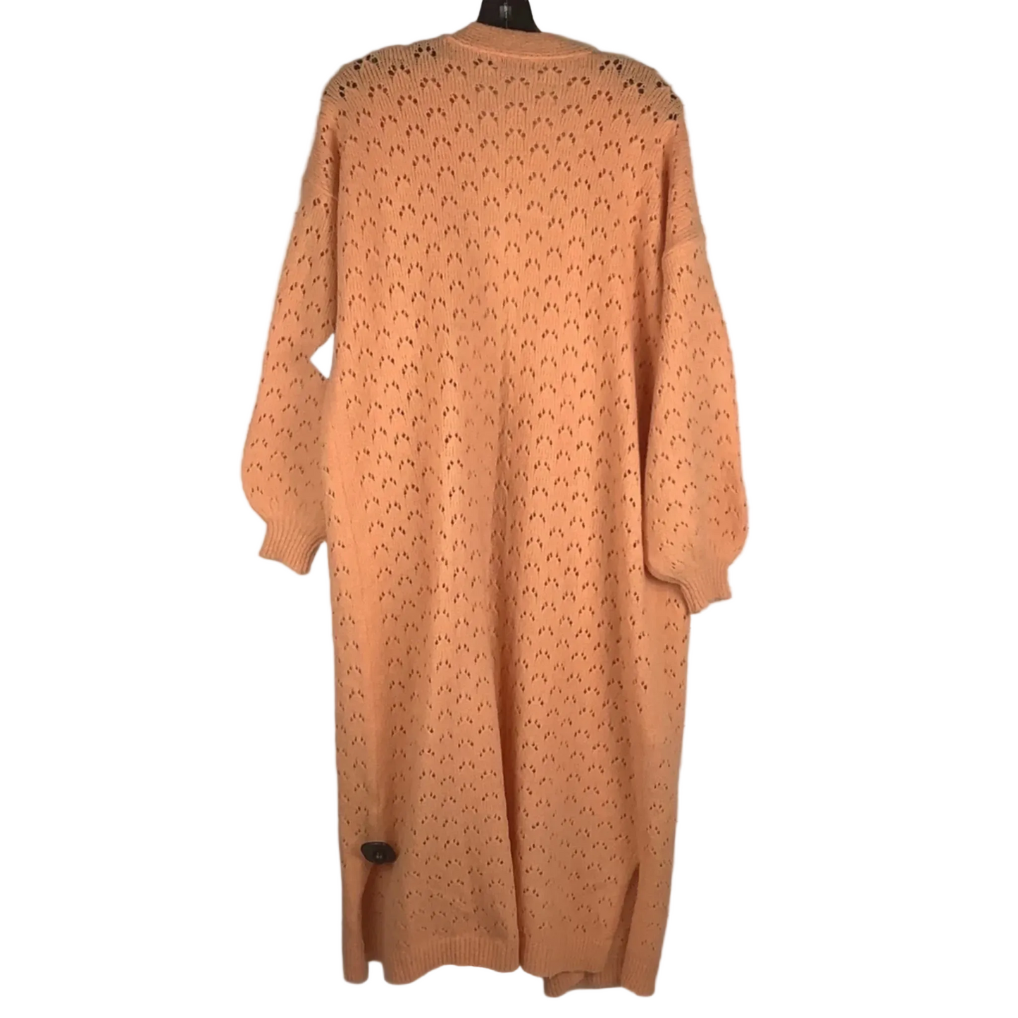 Sweater Cardigan By Frnch In Orange, Size: Osfm
