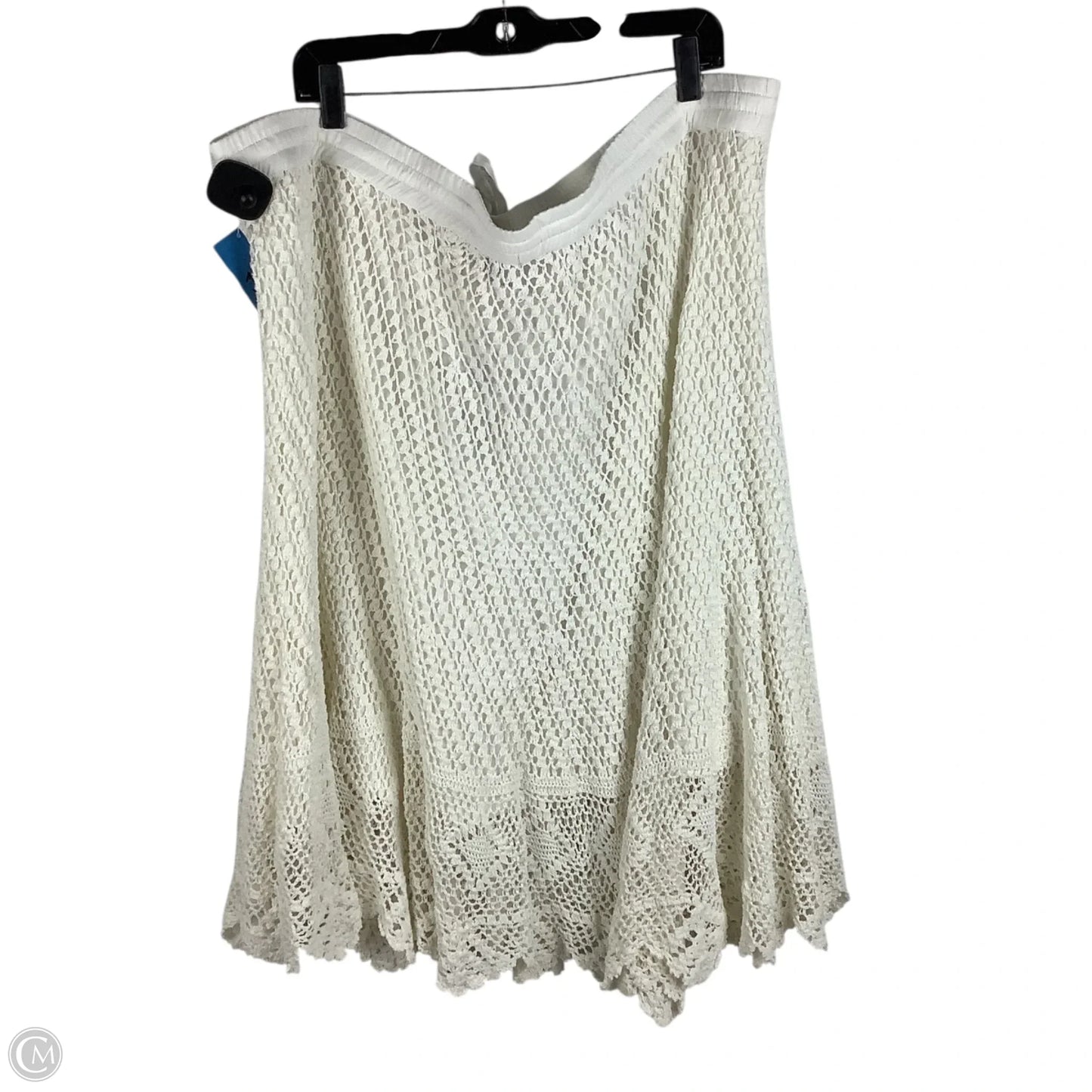 Skirt Midi By Chelsea And Theodore In White, Size: 3x