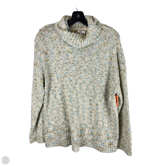 Sweater By J. Jill In Cream & Green, Size: M