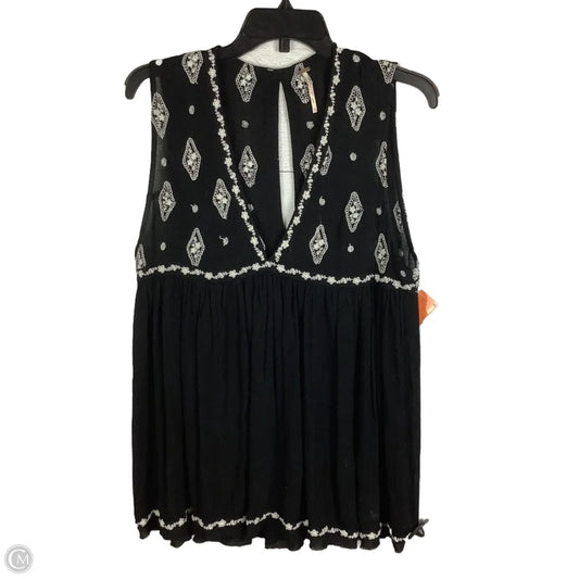 Top Sleeveless By Free People In Black, Size: S