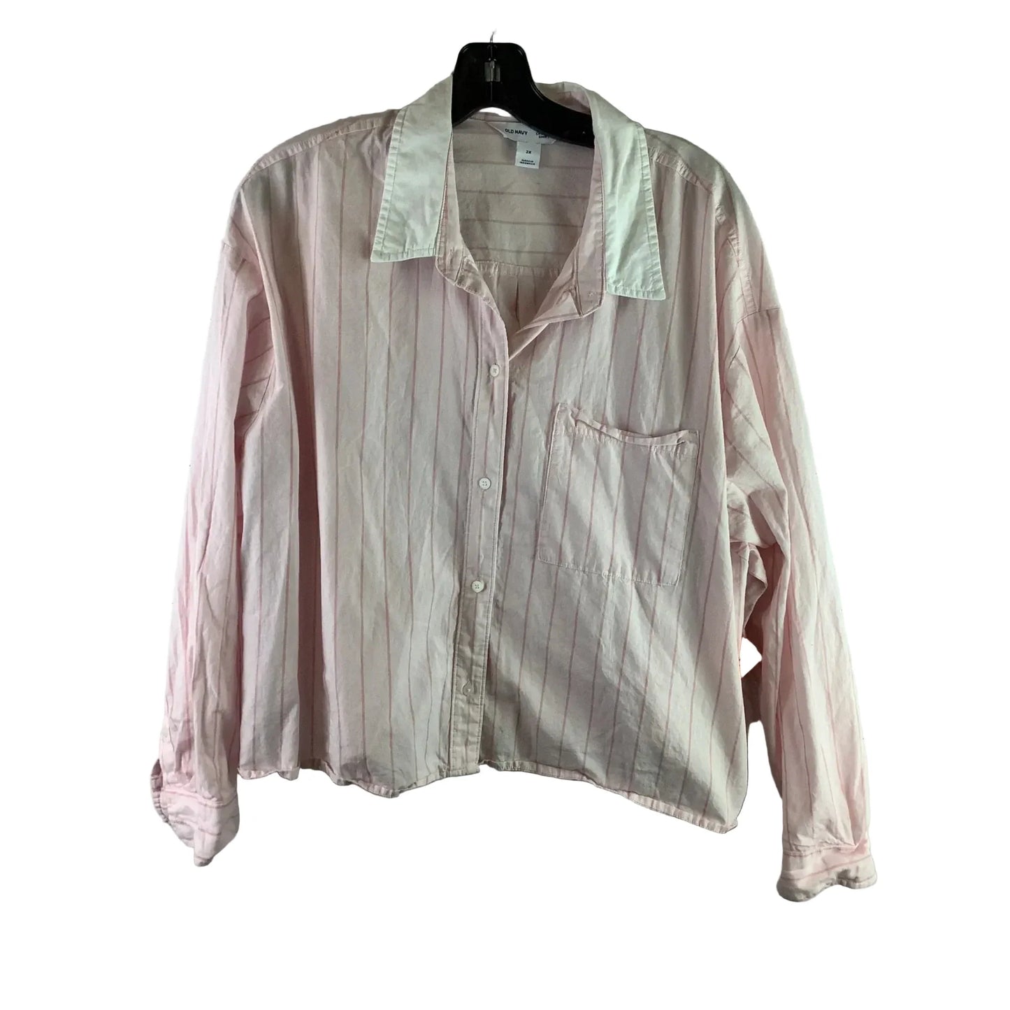 Top Long Sleeve By Old Navy In Striped Pattern, Size: 2x