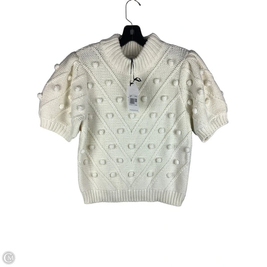 Sweater Short Sleeve By English Factory In White, Size: L