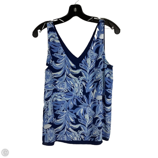 Top Sleeveless Designer By Lilly Pulitzer In Blue, Size: Estimated M