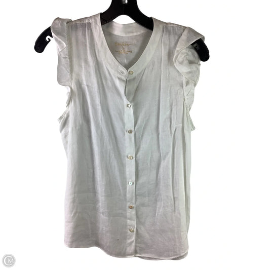 Top Sleeveless Designer By Lilly Pulitzer In White, Size: S