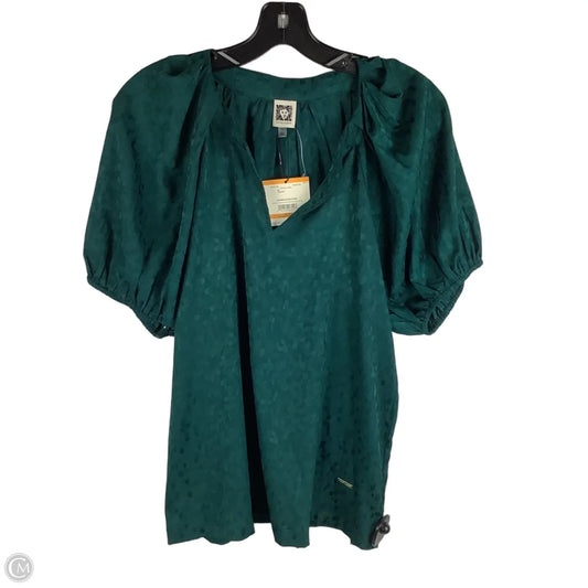 Top Short Sleeve By Anne Klein In Green, Size: S