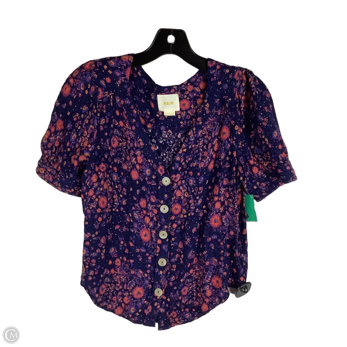 Top Short Sleeve By Maeve In Floral Print, Size: 4p