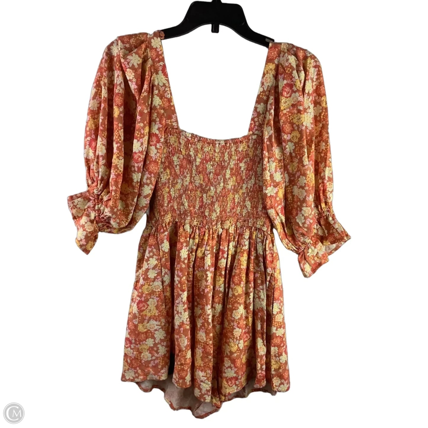 Romper By Free People In Orange, Size: S