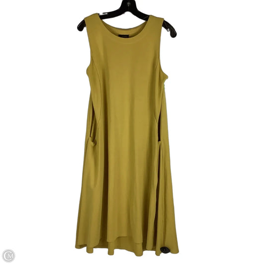 Dress Casual Midi By J. Jill In Yellow, Size: Lp