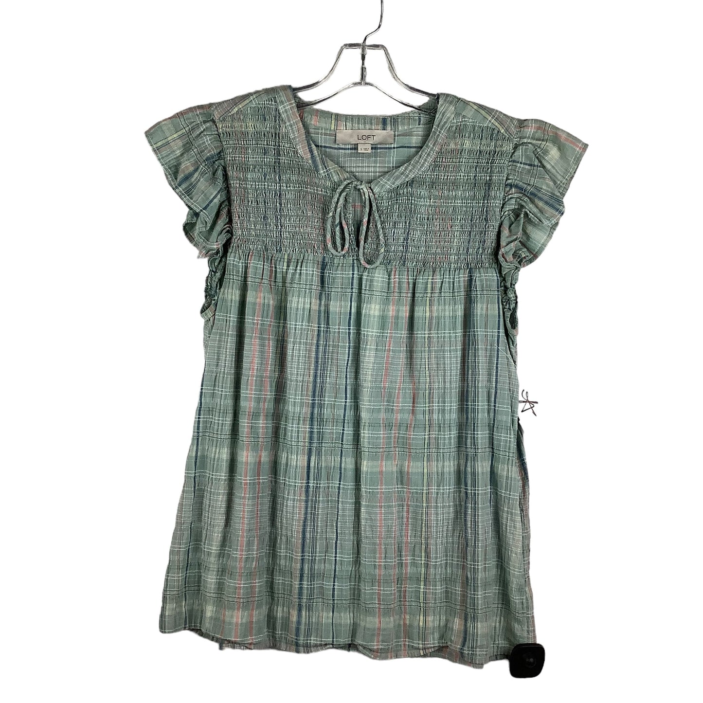 Green Top Short Sleeve Loft, Size S