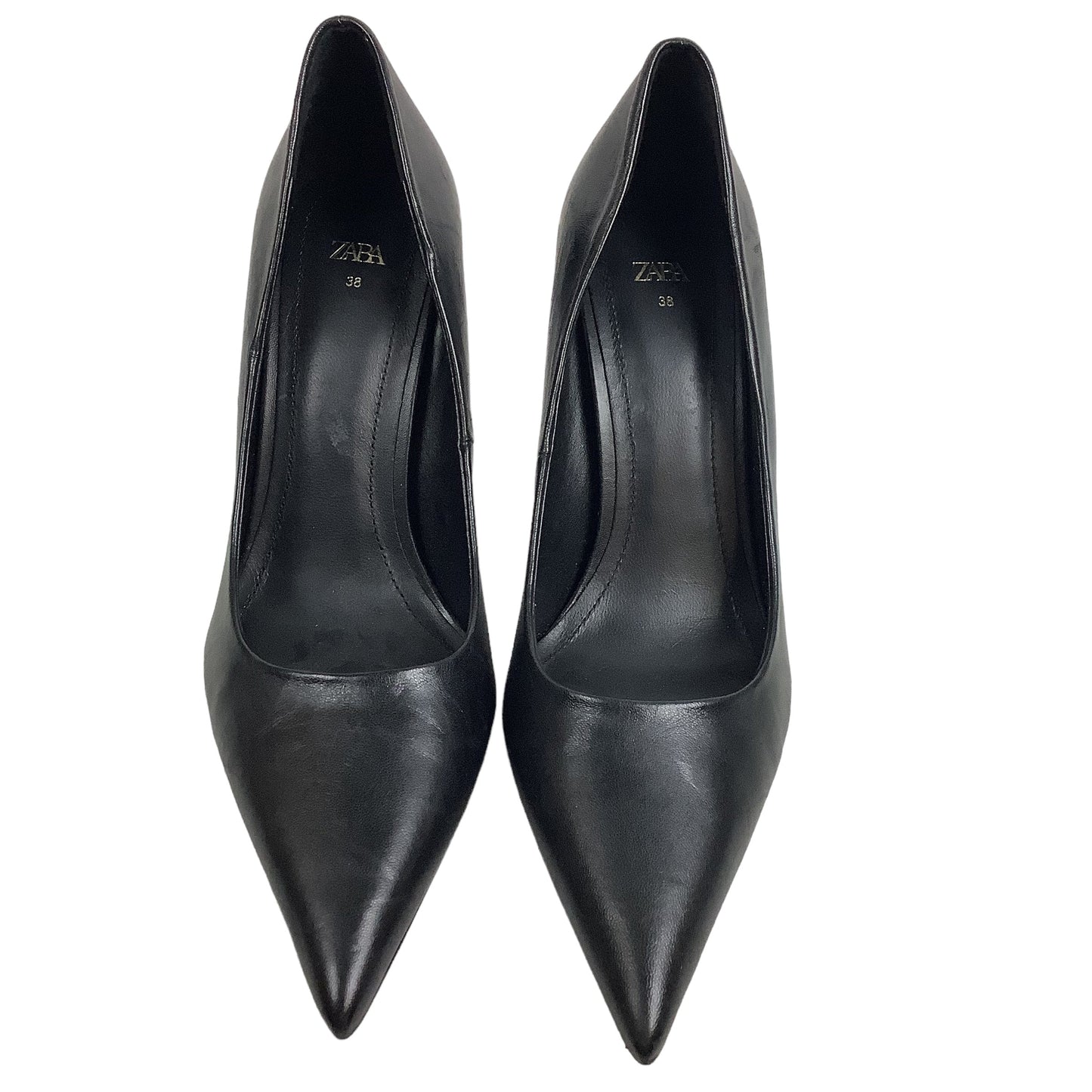 Black Shoes Heels Stiletto Zara, Size 7.5