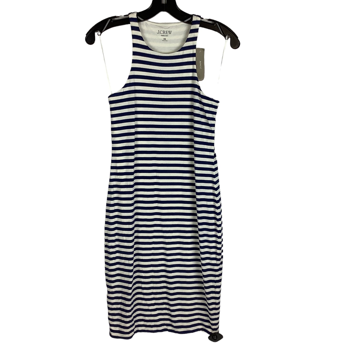 Dress Casual Midi By J. Crew In Striped Pattern, Size: Xs