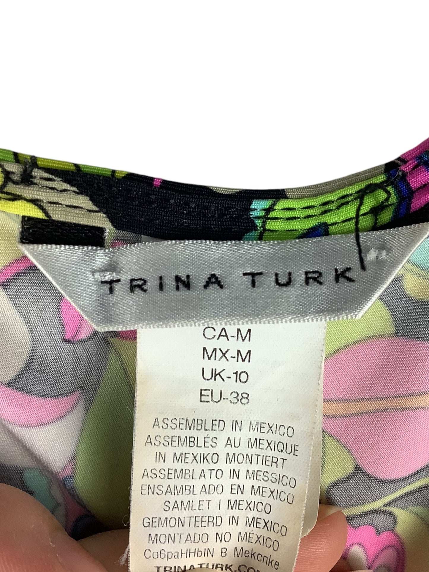 Swimwear Cover-up Designer By Trina Turk In Multi-colored, Size: M