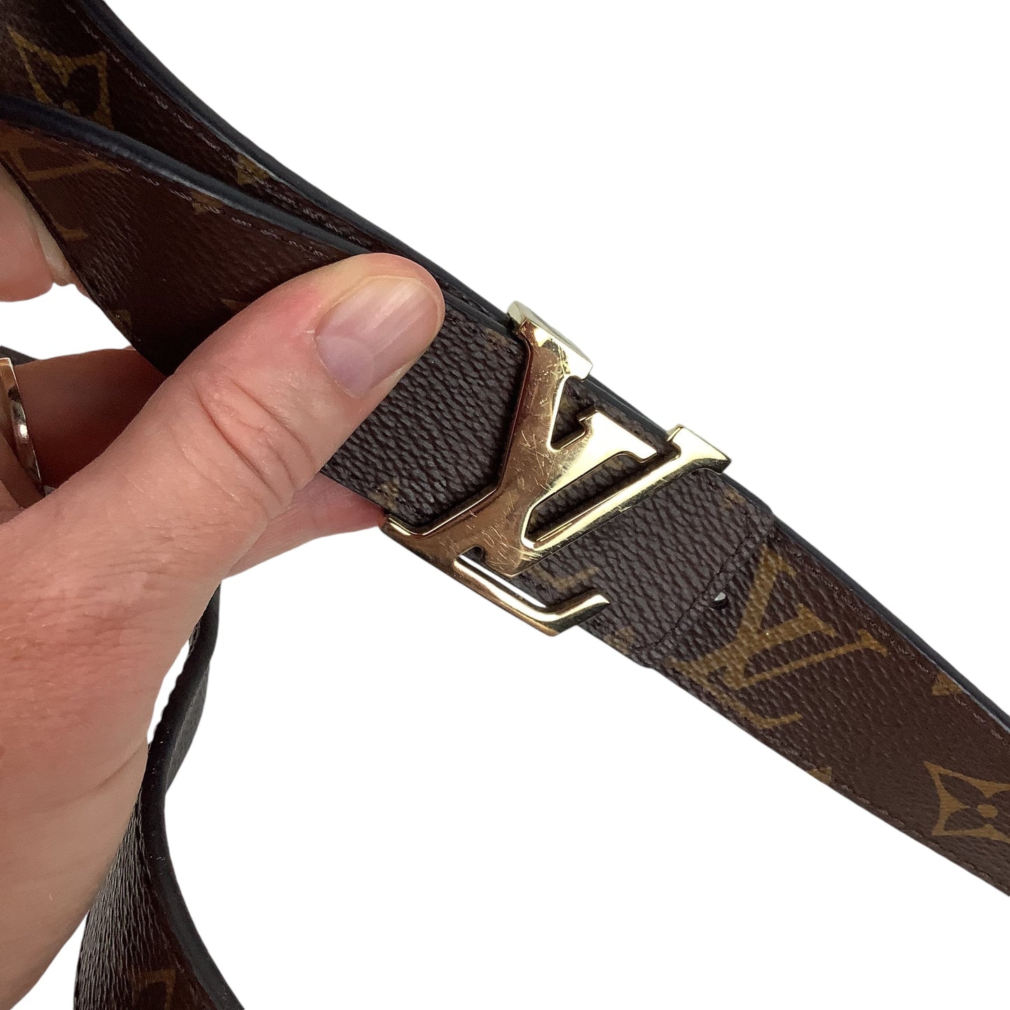 Belt Luxury Designer By Louis Vuitton Size: 38