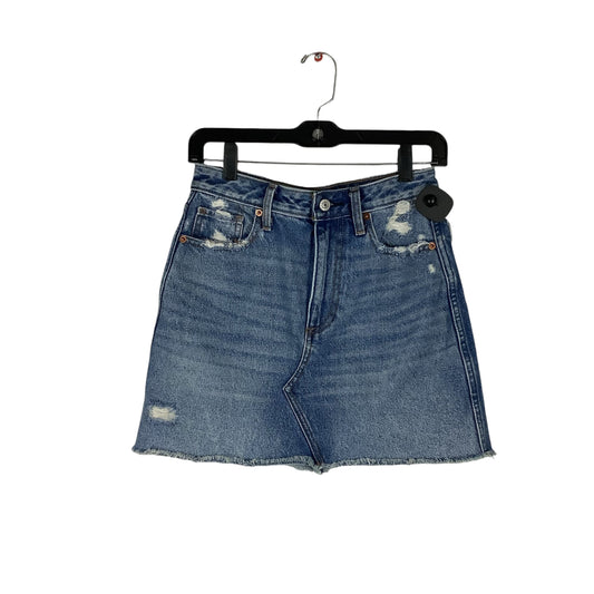 Skirt Mini & Short By Abercrombie And Fitch In Blue Denim, Size: 2