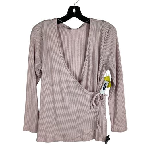 Top Long Sleeve Basic By Old Navy In Pink, Size: L