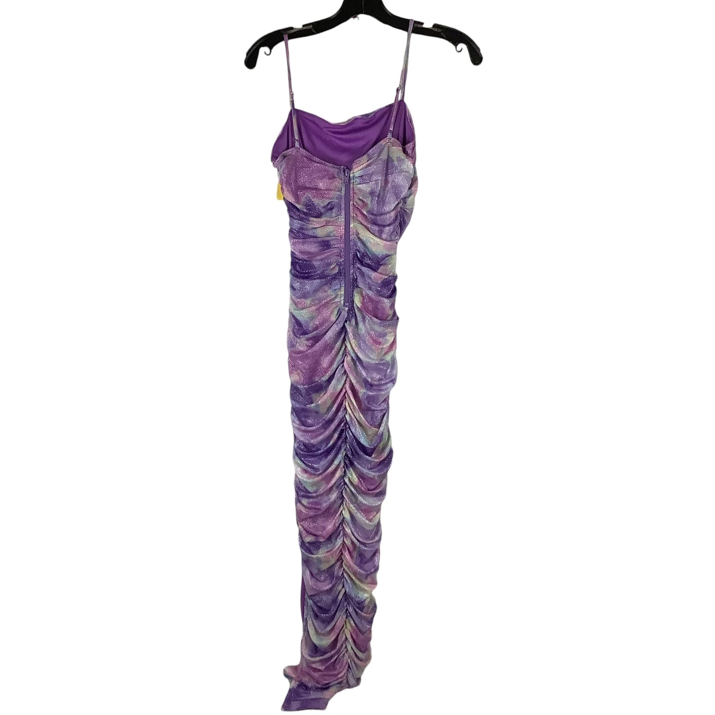 Dress Party Midi By Fashion Nova In Purple, Size: M