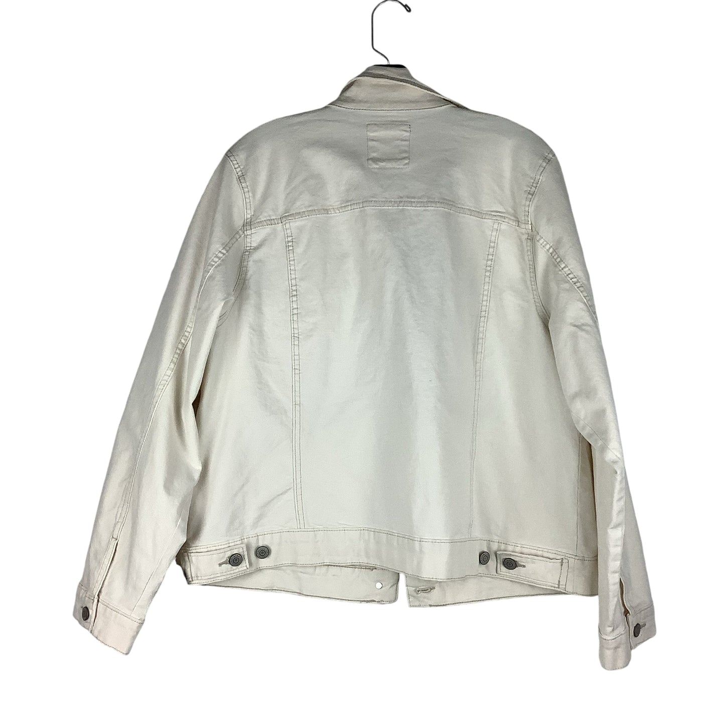 Jacket Denim By Sonoma In Cream, Size: Xxl