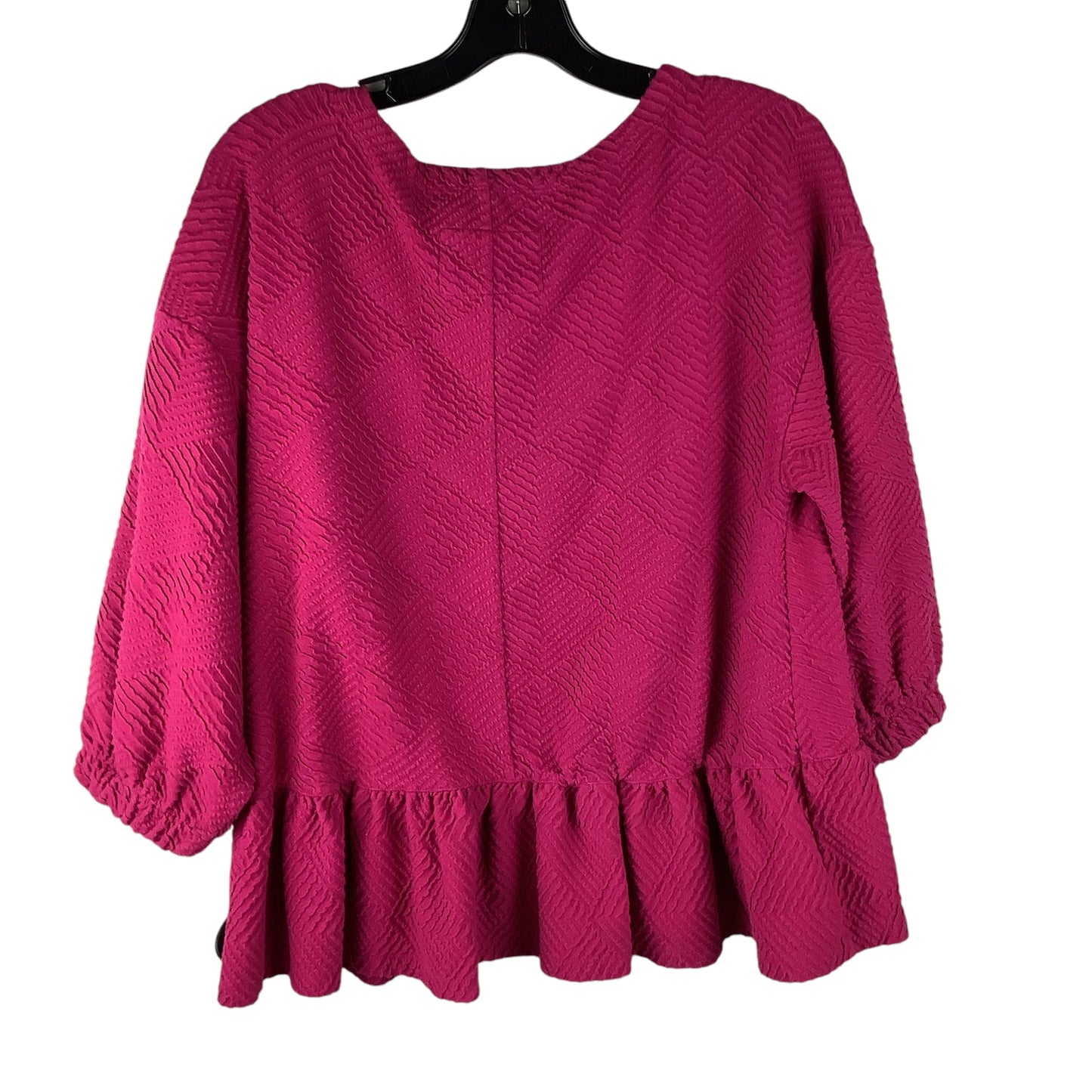 Top Long Sleeve By Maeve In Pink, Size: M