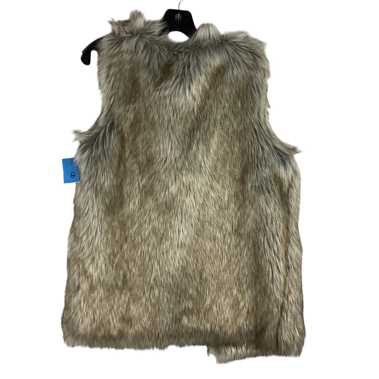 Vest Faux Fur & Sherpa By Rachel Zoe In Grey, Size: L