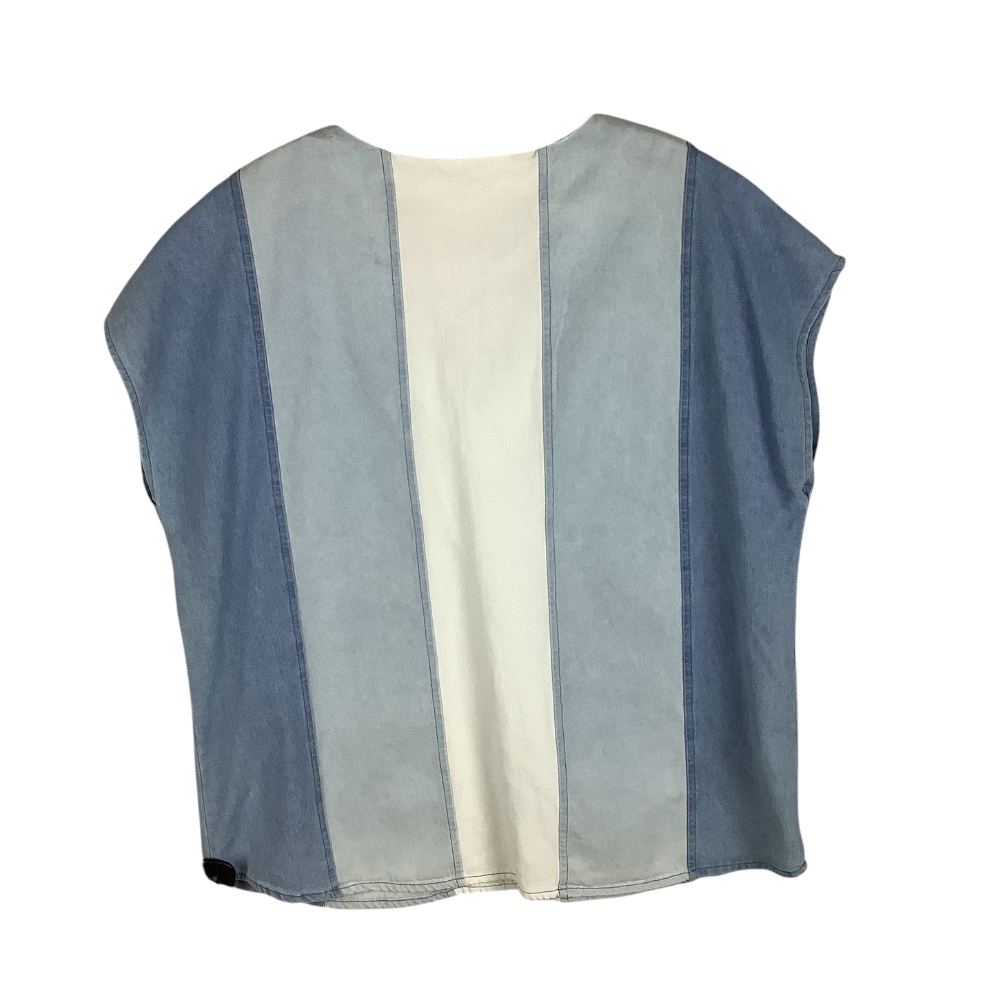 Top Short Sleeve By Entro In Blue Denim, Size: M