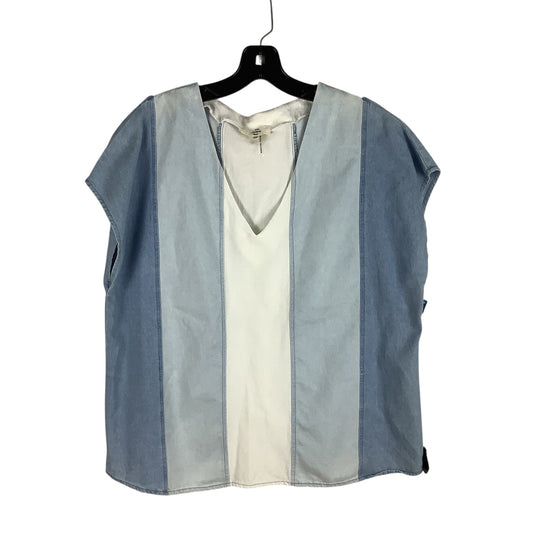 Top Short Sleeve By Entro In Blue Denim, Size: M